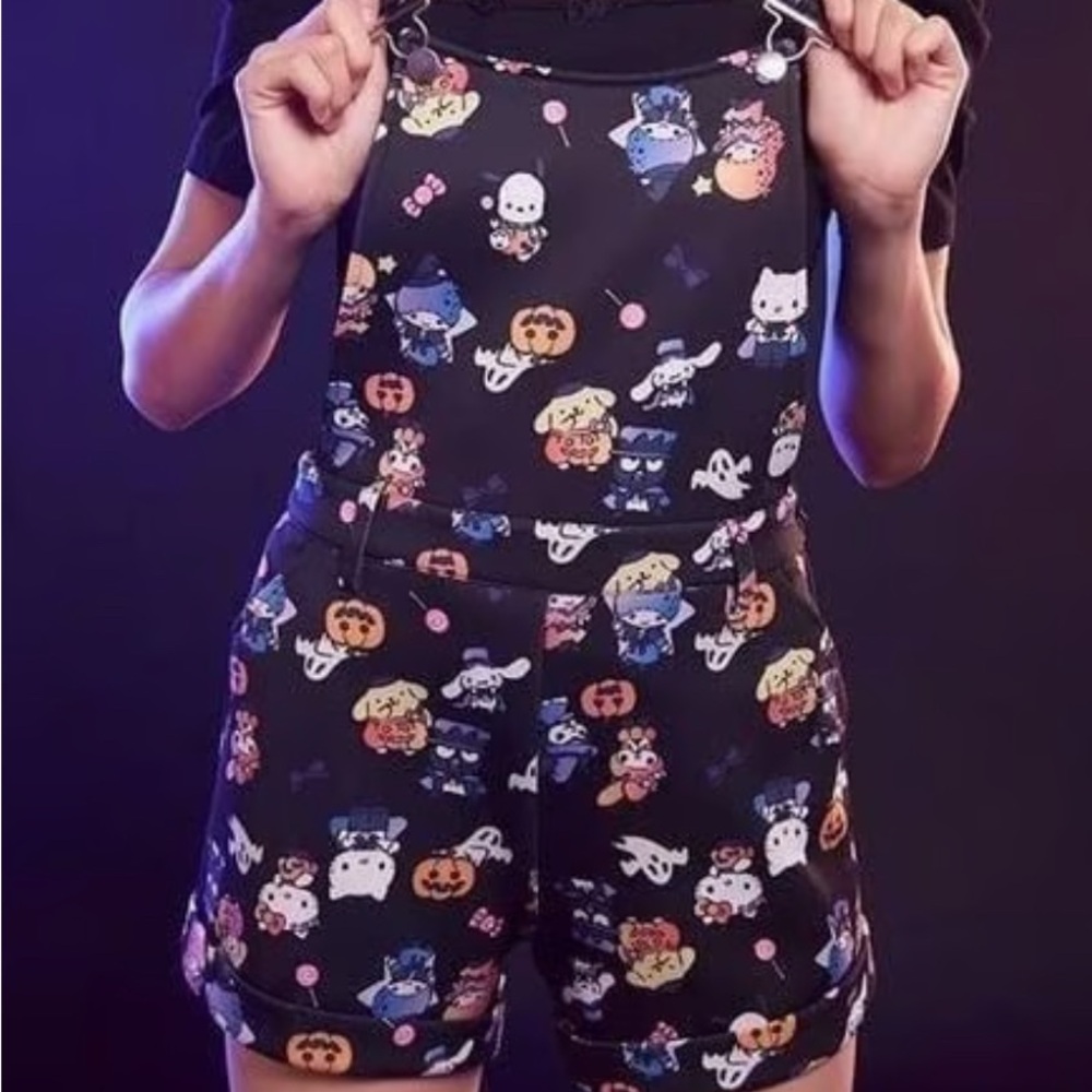 Hello Kitty Halloween Overalls